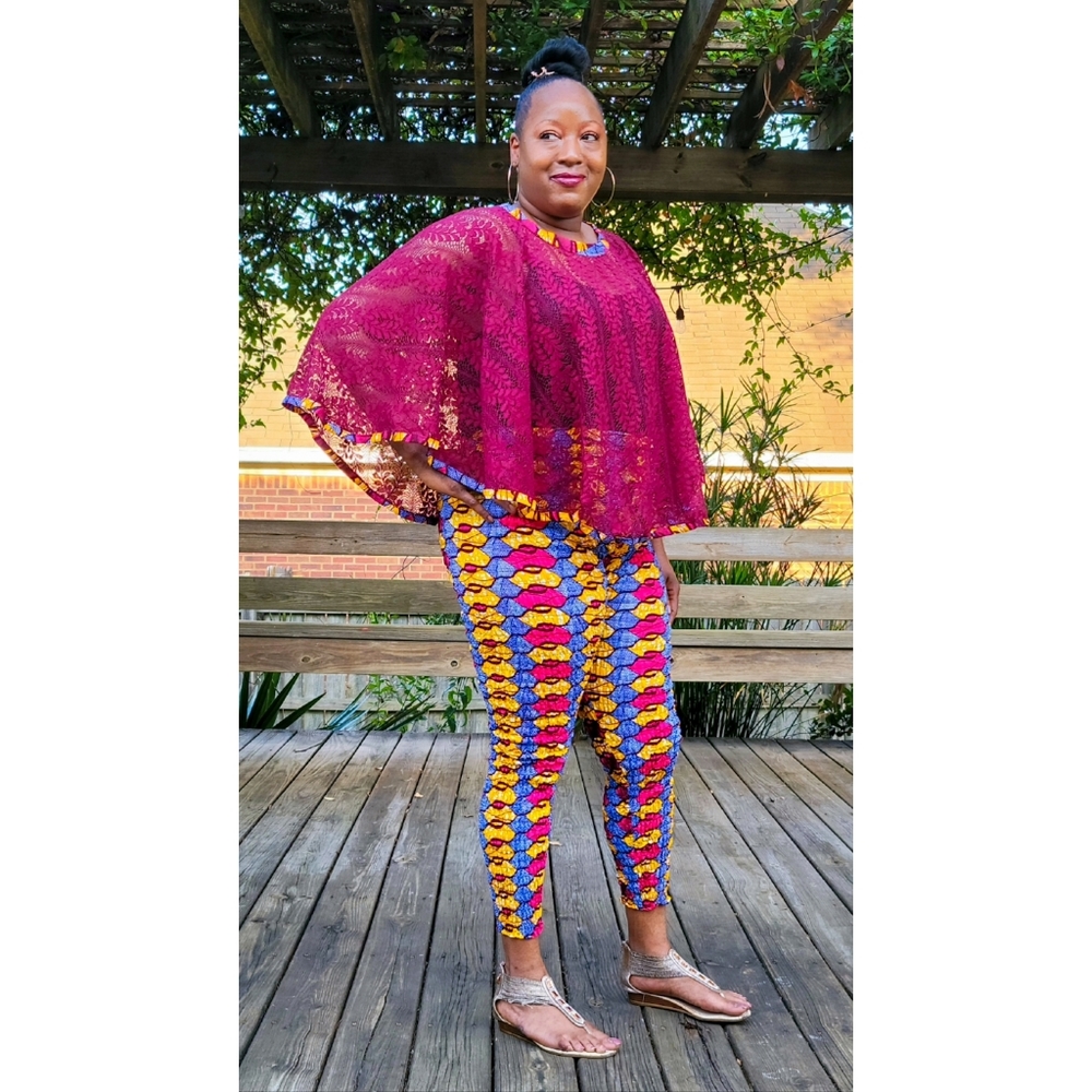 Afua Ankara Print suit